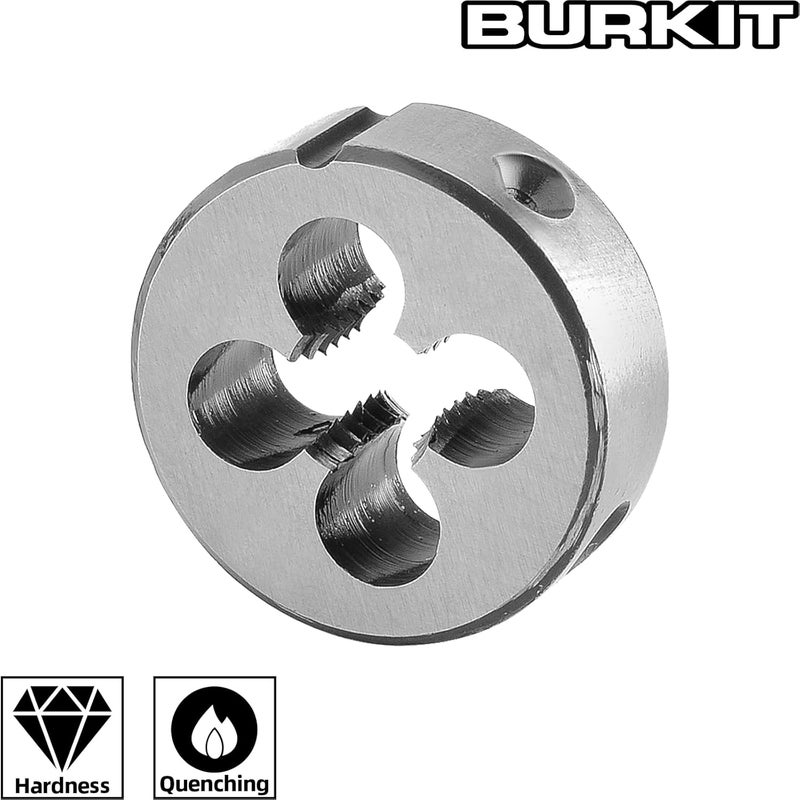 Burkit قالب خيوط دائري 1/4"-20 UNC، قالب خيوط آلة 1/4 x 20 UNC يد يمين - Image 3